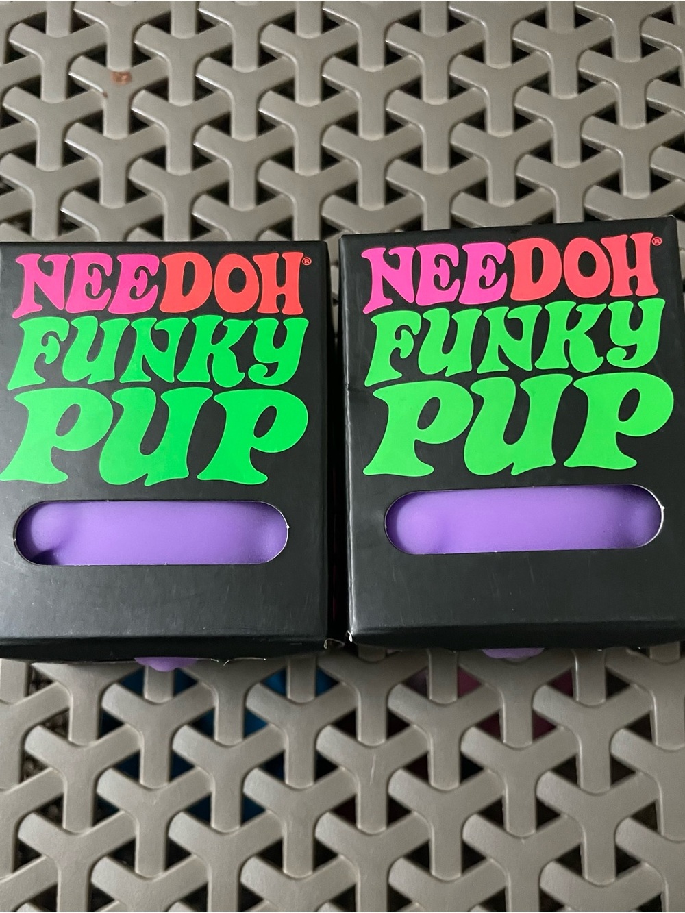 Needoh Funky Pup Squishy Toy — Purple